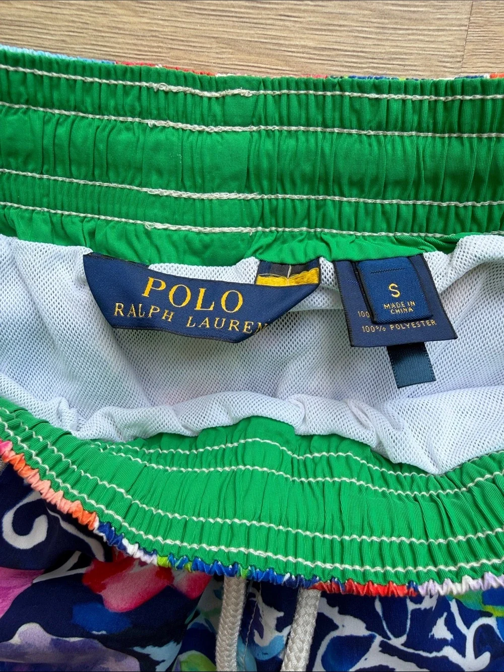 Polo by Ralph Lauren Navy Floral Multicolor Swim Board Shorts